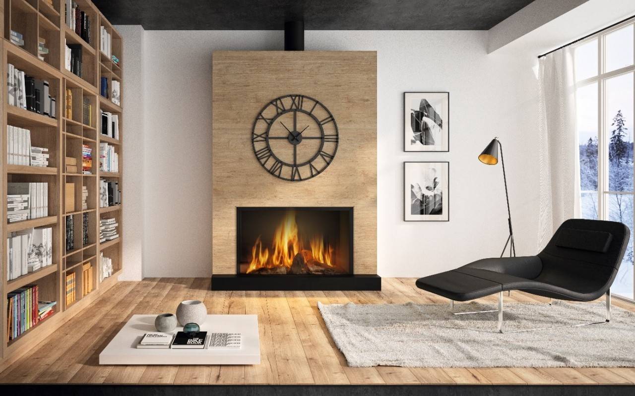 pellet fireplace pellet fireplace in a living room