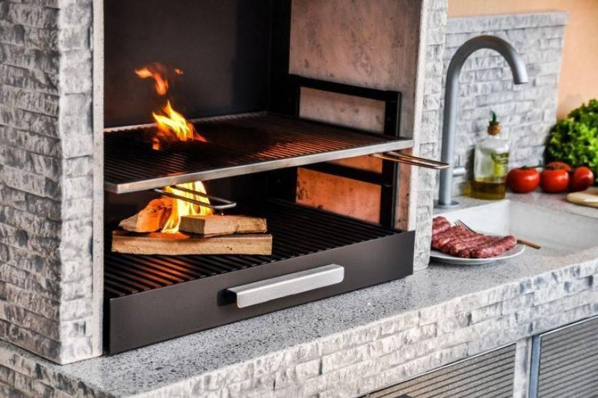 Grilling in an Outdoor Kitchen